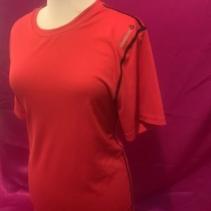 Reebok red with black trim size medium light weight long T-shirt